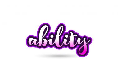 yetenek kaligrafi pembe yazı tipi metin logo simge tipografi tasarımı