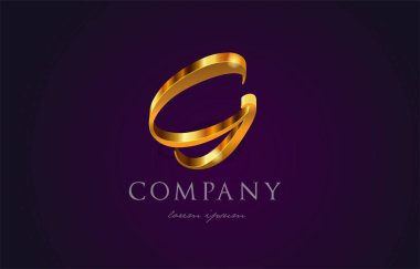 g altın altın Alfabe harf logo simge tasarım