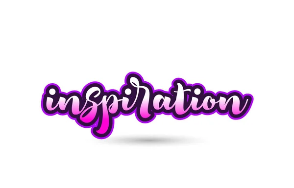Inspiration kalligrafische rosa schrift text logo icon typografie des — Stockvektor
