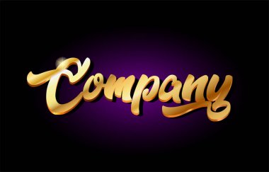 şirket 3d altın altın metin metal logo simge tasarım el yazısı t