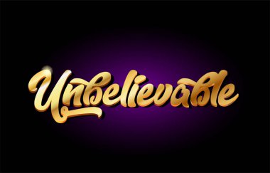 inanılmaz 3d altın altın metin logo simge tasarım handwrit metal