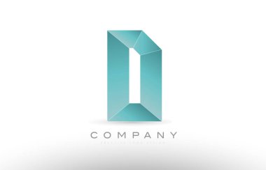 c Alfabe harf yeşil logo simge tasarım