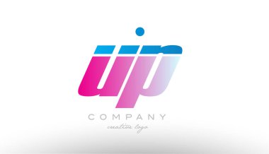 u p Alfabe harf kombinasyonu pembe mavi kalın logo simge desi kadar