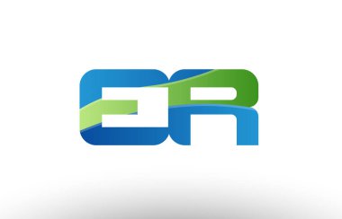 tasarım mavi yeşil er e r Alfabe harf logo birlikte simge