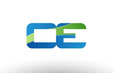 mavi yeşil ce c e Alfabe harf logo birlikte simgesi tasarım