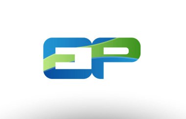 mavi yeşil ep e p Alfabe harf logo birlikte simgesi tasarım