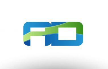 mavi yeşil reklam d Alfabe harf logo birlikte simgesi tasarım