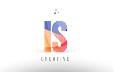 Turuncu mavi Alfabe harf s logo simge tasarımı noktalı olduğunu