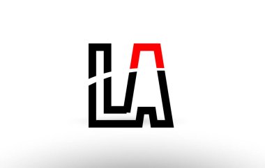 siyah beyaz Alfabe harf la l bir logo simge tasarım