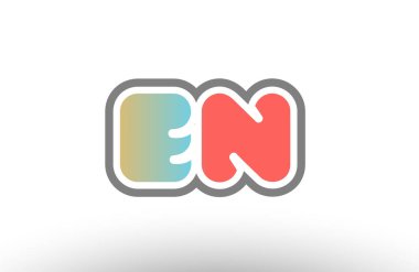 Turuncu pastel mavi Alfabe harf tr e n logo birlikte simge 