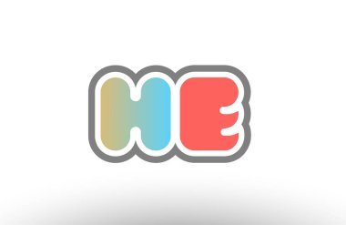 Turuncu pastel mavi Alfabe harf o s e logo birlikte simge 