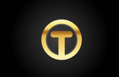 Altın altın metal alfabe harfi logo tasarım ikonu lüks için 