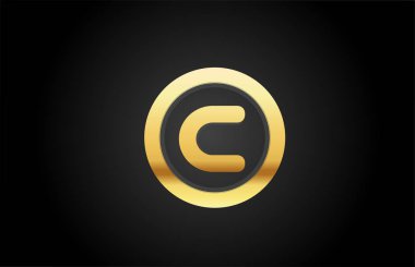 altın altın metal alfabe harf logo tasarım ikonu lüks için 