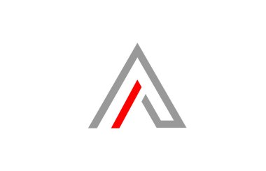 şirket veya şirket için bir alfabe logo tasarımı simgesi 