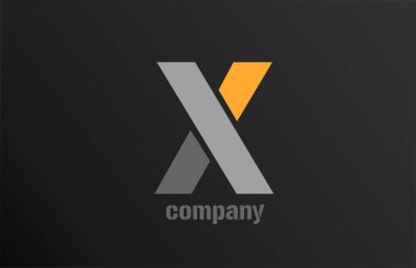 Şirket ya da iş dünyası için alfabe harfi X logo tasarım simgesi. Bir logoti kadar uygun.