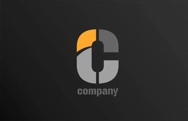 Alphabet Letter Logo Design Icon Company Business Suitable Logotype — Stock Vector