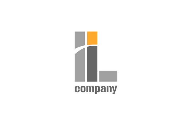 Alfabeto Lettera Logo Icona Design Azienda Imprese Adatto Come Logotipo — Vettoriale Stock