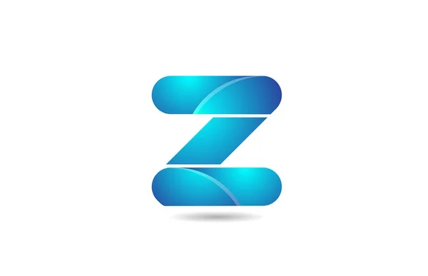 Μπλε κλίση λογότυπο z αλφάβητο γράμμα εικονίδιο σχεδιασμού για την εταιρεία — Διανυσματικό Αρχείο