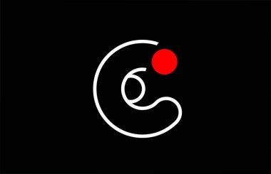 Otobüs için e harfi logo satırı siyah arkaplan alfabe tasarımı simgesi