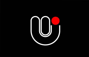 Otobüs için w harfi logo hattı siyah arkaplan alfabe tasarımı simgesi