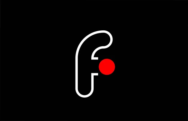 Letra f logo línea negro fondo alfabeto diseño icono para autobús — Archivo Imágenes Vectoriales