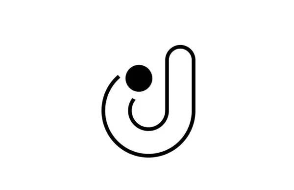 Αλφάβητο γράμμα d λογότυπο εικονίδιο σχέδιο πρότυπο στοιχεία γραμμή σε μπλα — Διανυσματικό Αρχείο