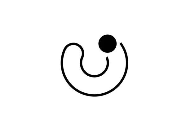 Αλφάβητο γράμμα o λογότυπο εικονίδιο σχέδιο πρότυπο στοιχεία γραμμή σε μπλα — Διανυσματικό Αρχείο
