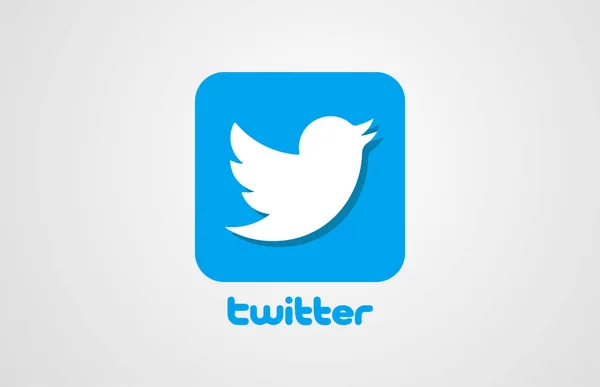 Pássaro twitter corporativo logotipo do negócio ícone design para a empresa — Vetor de Stock