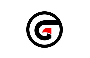 Design of circle alphabet letter G for company logo icon