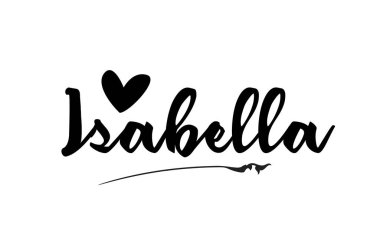 Isabella logo için yazılmış aşk dolu bir kelime söyle.