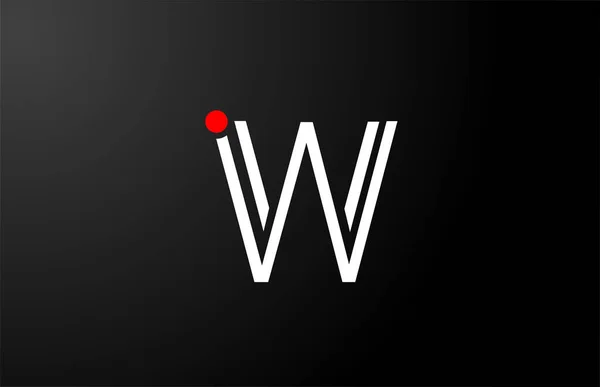 Design of line alphabet letter W in for company logo icon design — Stok Vektör