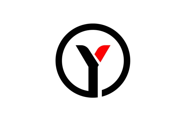 Design of circle alphabet letter Y for company logo icon — 스톡 벡터