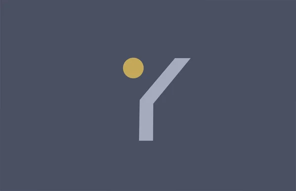 Letter Logo Geel Blauw Alfabet Pictogram Ontwerp Voor Bedrijf Bedrijf — Stockvector