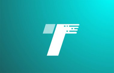 Şirket ve iş dünyası için yeşil şeffaf alfabe harfi T tasarım simgesi. Akılda kalıcı logot şablonu için uygun