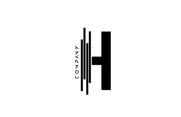 Αλφάβητο Μαύρο Λευκό Γράμμα Λογότυπο Σχεδιασμό Γραμμές Εικονίδιο Για Τις — Διανυσματικό Αρχείο