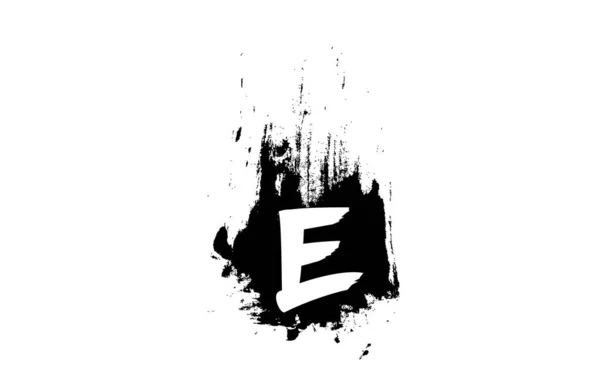 Lettre Grunge Alphabet Lettre Logo Avec Coup Pinceau Icône Design — Image vectorielle