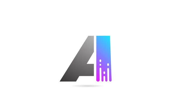 Alphabet Lettre Logo Une Icône Design Pour Les Entreprises Les — Image vectorielle