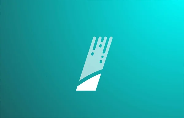 Grön Vit Transparent Alfabet Bokstav Logotyp Design Ikon För Företag — Stock vektor