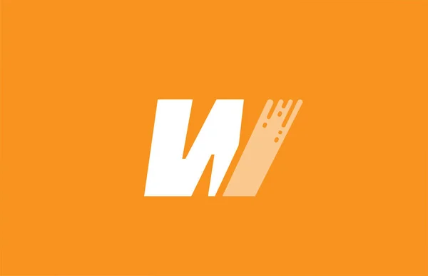 Orange Vit Alfabet Bokstav Logotyp Design Ikon För Företag Och — Stock vektor
