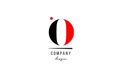 Şirket ve iş dünyası için O harfi logo alfabe tasarım simgesi