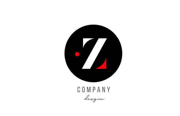 Písmenko Abeceda Ikona Logo Design Bílé Červené Kruhem Pro Podnikání — Stockový vektor