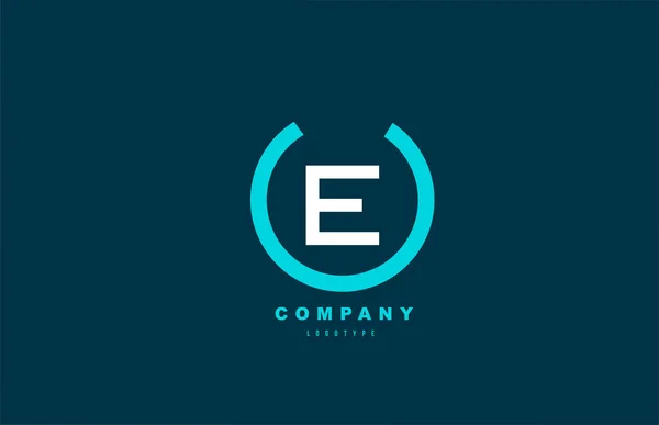 White Blue Letter Simple Logo Alphabet Icon Design Business Company — 스톡 벡터