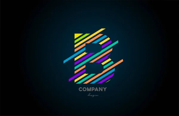 Logotipo Letra Alfabeto Icono Diseño Para Empresas Empresas Logotipo Línea — Vector de stock