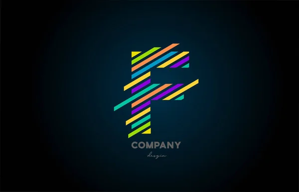 Logo Buchstabe Alphabet Icon Design Für Unternehmen Und Unternehmen Farbiges — Stockvektor