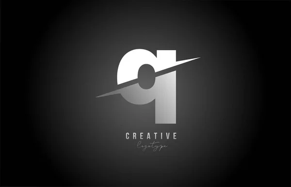 Lettre Logo Alphabet Icône Design Pour Entreprise Les Affaires Noir — Image vectorielle