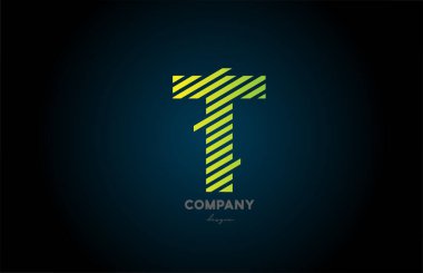 Şirket ve iş dünyası için T alfabesi harfi logo ikonu tasarımı. Yeşil mavi renk