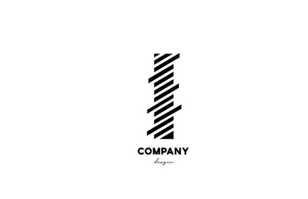 Diseño Iconos Letra Alfabeto Blanco Negro Para Empresas Negocios — Vector de stock