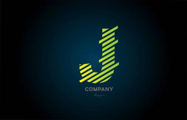 Lettre Alphabet Logo Icône Design Pour Entreprise Les Entreprises Couleur — Image vectorielle