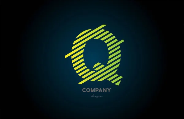 Lettre Alphabet Logo Icône Design Pour Entreprise Les Affaires Couleur — Image vectorielle