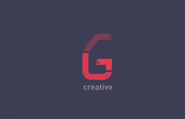 Color Rojo Alfabeto Letra Logotipo Icono Diseño Para Negocio Empresa — Archivo Imágenes Vectoriales